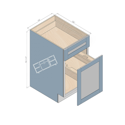 base cabinet bwb18